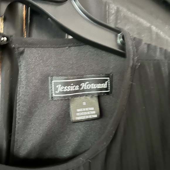 Black pleated midi dress - Jessica Howard - Dillard’s - Picture 3 of 3